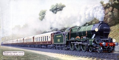 The Golden Arrow Limited, London-Paris De Luxe Service, 1900er Jahre von English School